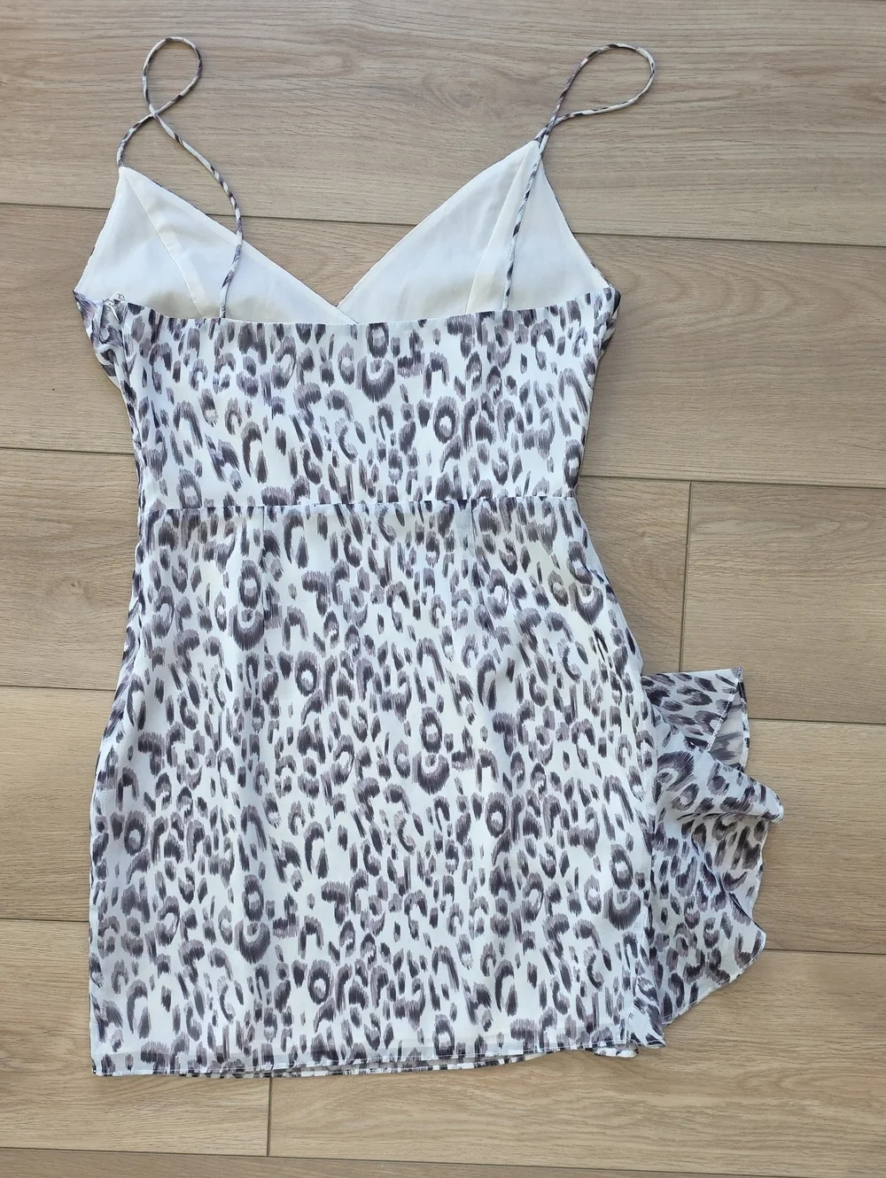 Revolve Superdown Spaghetti Strap Leopard Print Mini Dress
